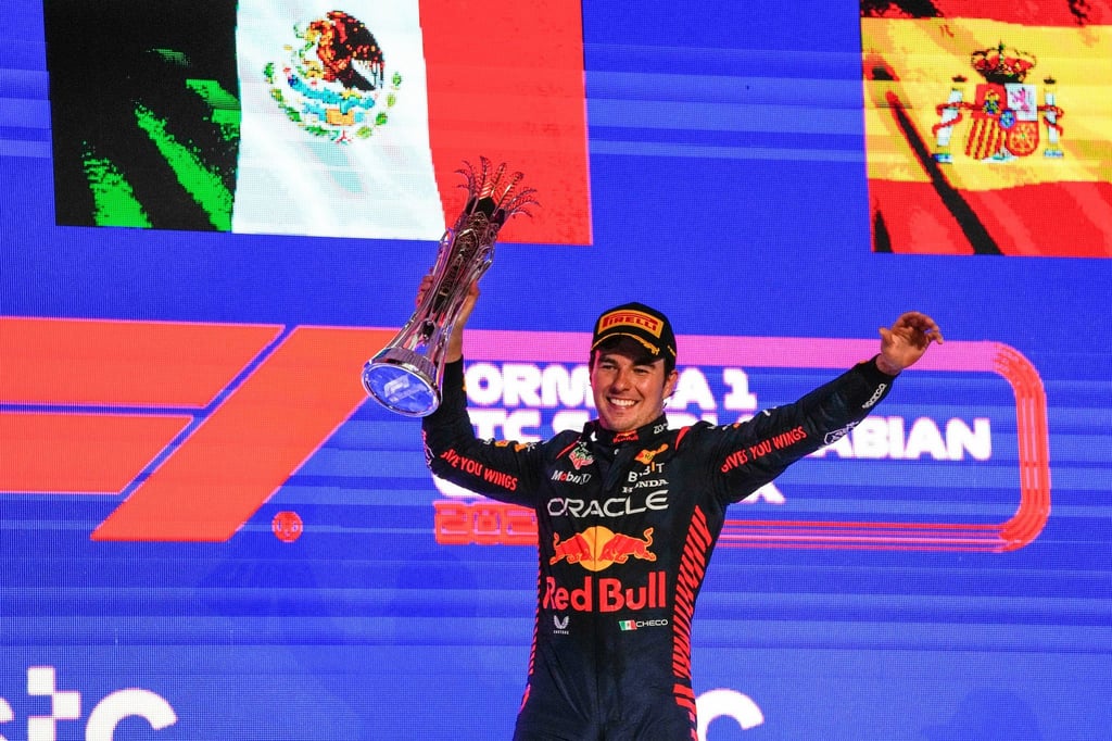Red-Bull-Pilot Sergio Perez hat den Großen Preis von Saudi-Arabien gewonnen.