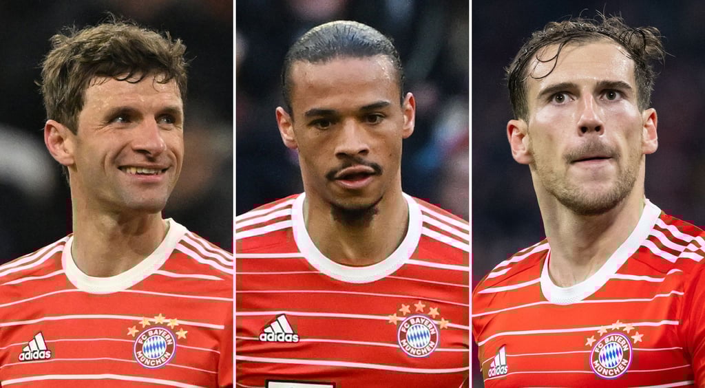 Machten Hass-Kommentare öffentlich: Thomas Müller (l-r), Leroy Sane und Leon Goretzka.