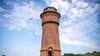 Der historische Wasserturm der ostfriesischen Insel Borkum.
