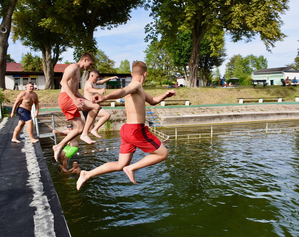 Das Neptunbad in Helbra ist an heißen Tagen immer für eine Abkühlung gut.