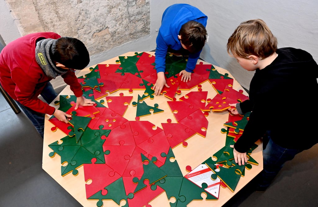 "Mathematik zum Anfassen" in der Festung Mark in Magdeburg.