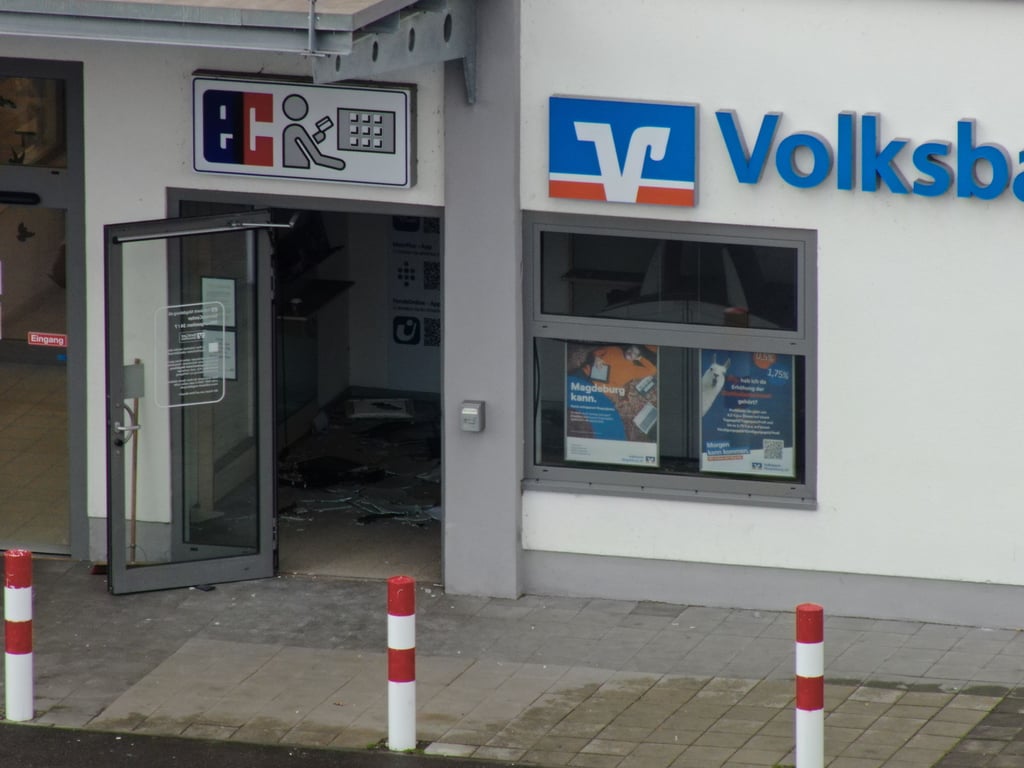 In Irxleben in der Börde wurde ein Geldautomat gesprengt.