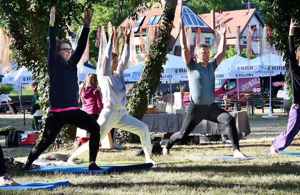 Der Yoga-Tag mit Schwerpunkt auf der Bleiche war sehr beliebt. Die Erfolgsgeschichte wird nun im Strandbad fortgeschrieben.