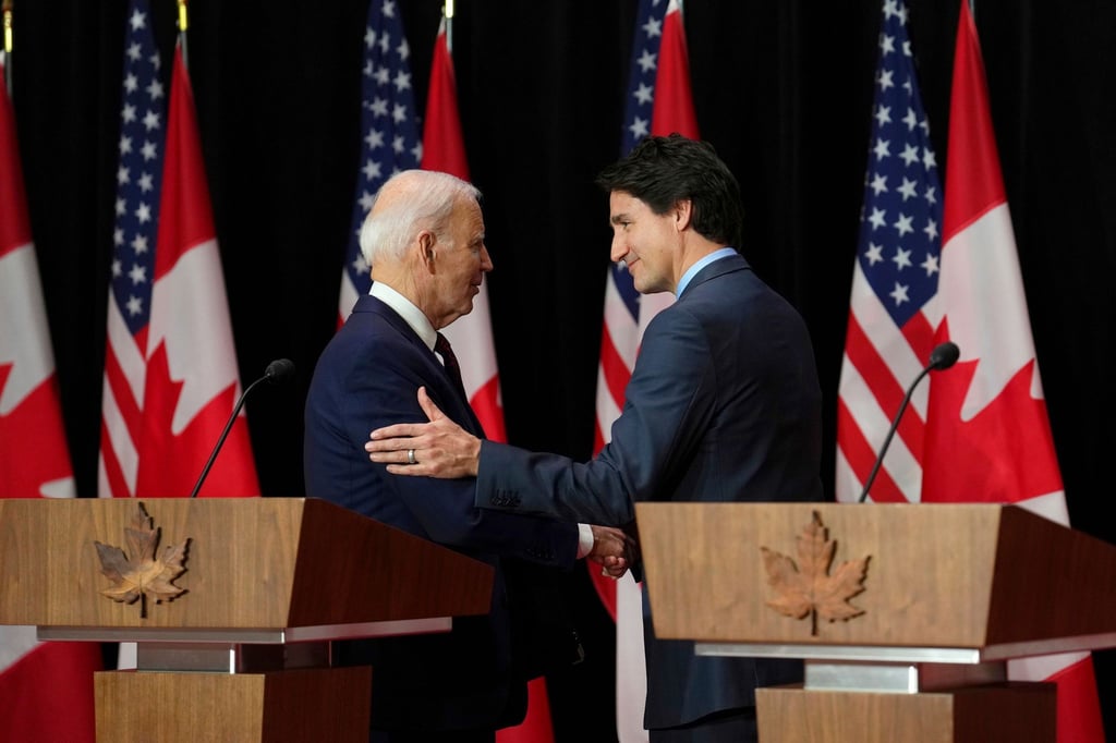 US-Präsident Joe Biden und sein kanadischer Amtskollege Justin Trudeau haben sich bei einem Treffen in Ottawa auf ein Asylabkommen geeinigt, dass einen illegalen Grenzübergang zwischen den beiden Ländern schließen soll.
