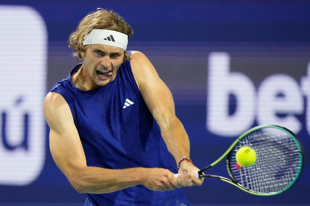Tennis-Olympiasieger Alexander Zverev schied in Miami schon aus.
