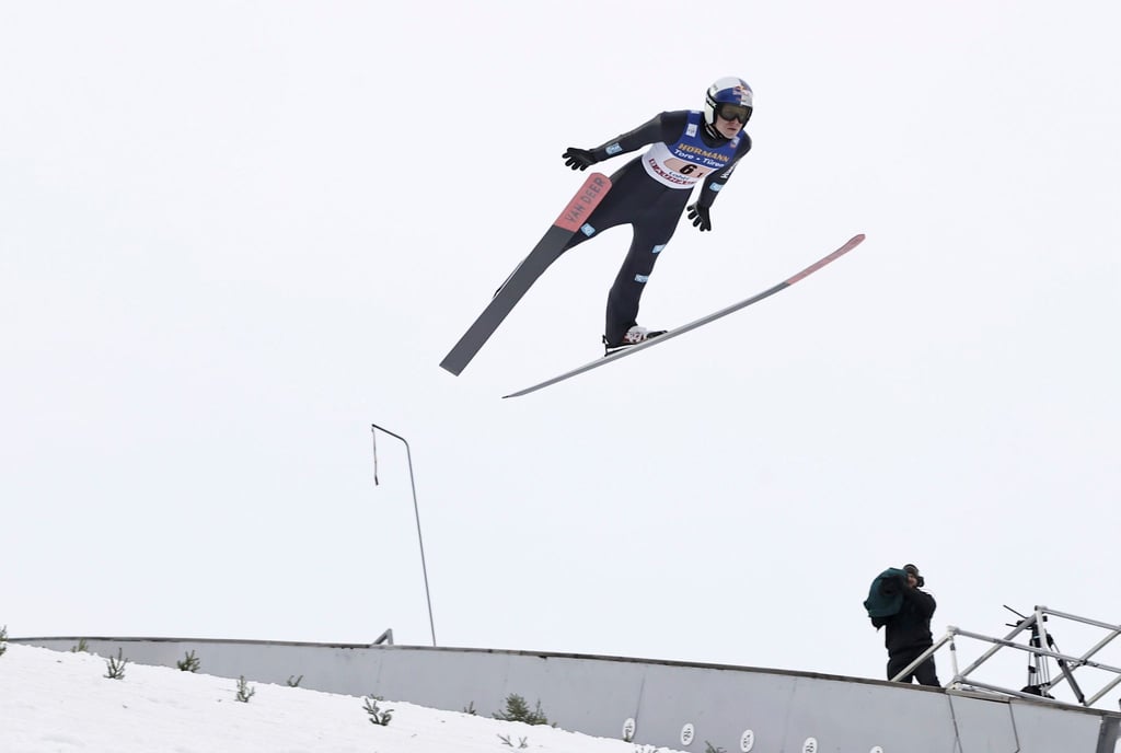 Andreas Wellinger beim Teamspringen in Lahti.