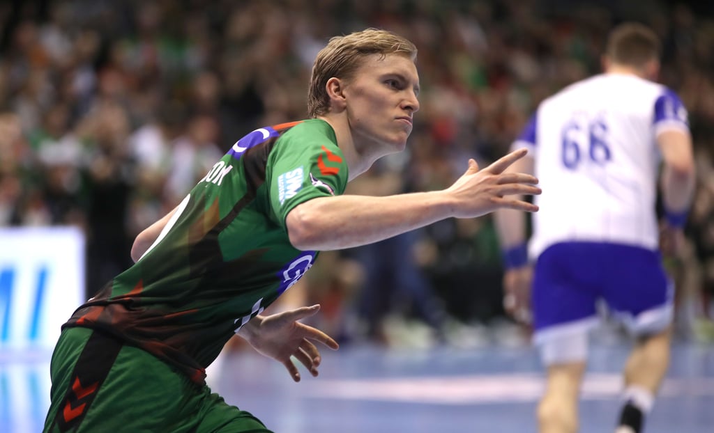Gisli Kristjansson hatte nach dem Spiel noch eine frohe Botschaft zu verkünden.