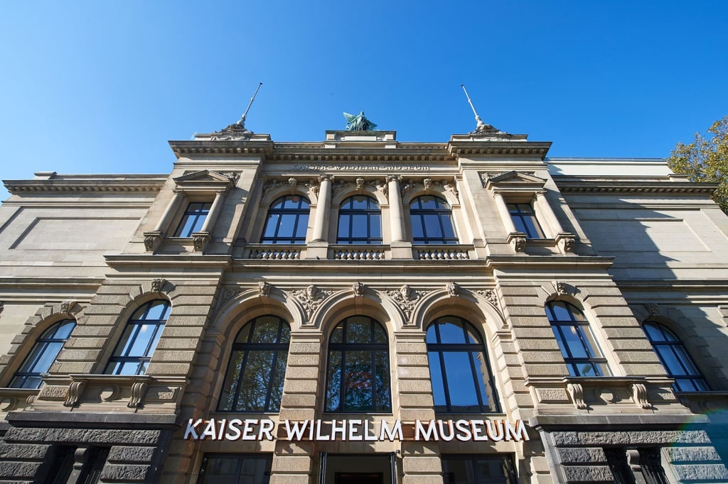 Die Fassade des Kaiser Wilhelm Museum in Krefeld.