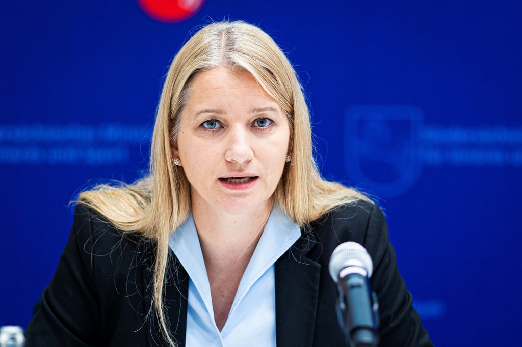 Kathrin Wahlmann (SPD), Justizministerin von Niedersachsen, spricht.