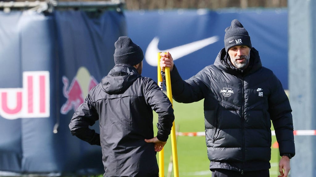 Leitete am Dienstag eine öffentliche Trainingseinheit: RB-Trainer Marco Rose