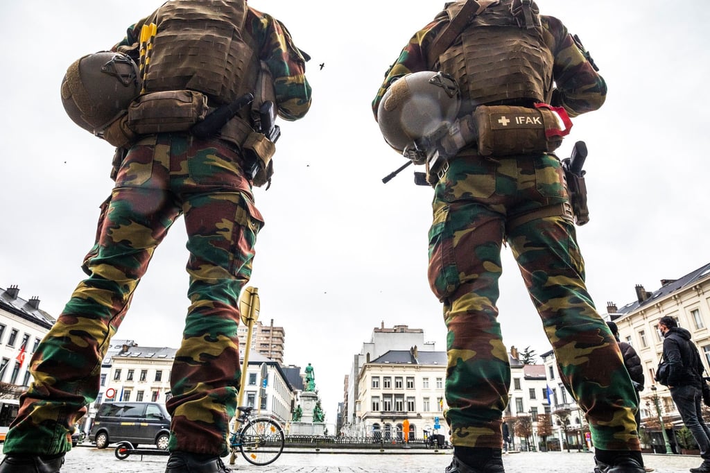 Soldaten während eines Anti-Terror-Einsatzes in Brüssel (Archivbild).