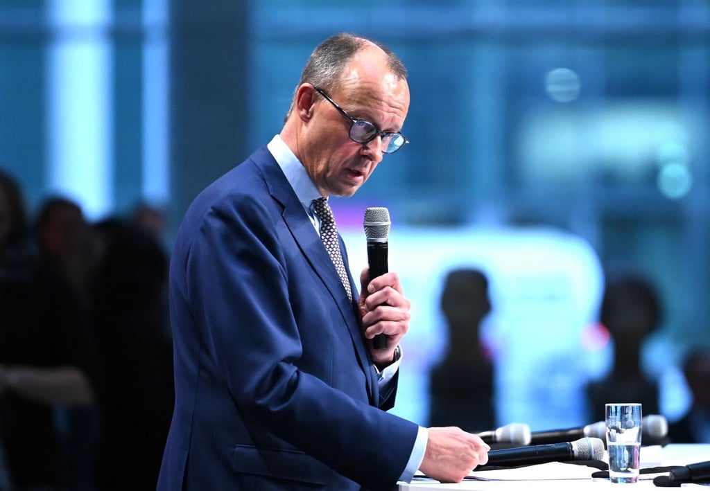 CDU-Chef Friedrich Merz spricht beim Kommunalgipfel der Unionsfraktion.