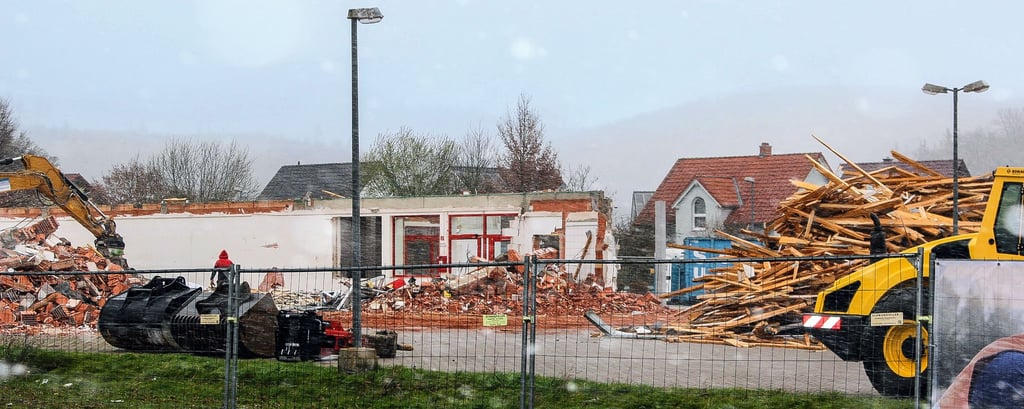 Ein Blick auf die Baustelle in Rottleberode