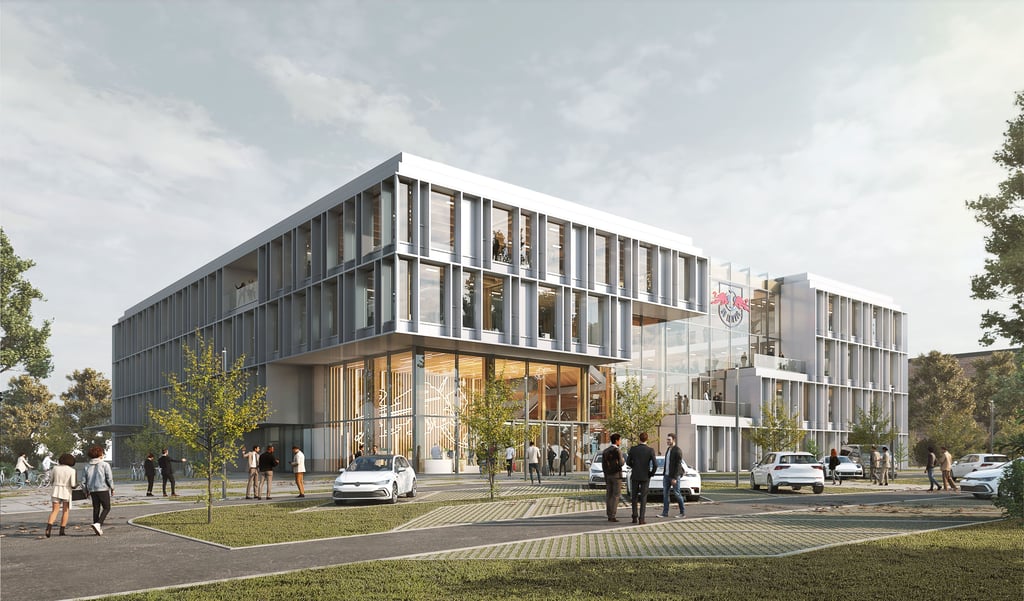 Bis zu 300 Arbeitsplätze: So soll die neue Geschäftsstelle 2024 aussehen.
