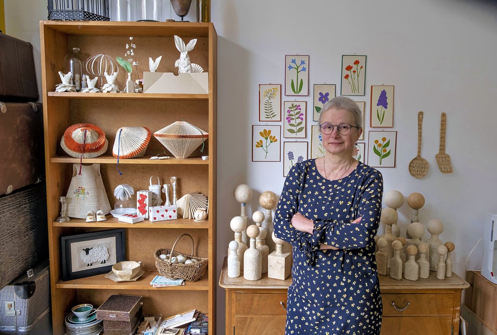 Voller kreativer Ideen: Anka Brüggemann in ihrer Werkstatt in Quedlinburg.