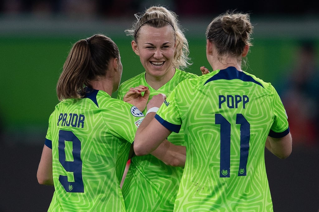 Den Wölfinnen reichte ein 1:1 im Rückspiel gegen Paris Saint-Germain zum Einzug ins Halbfinale.