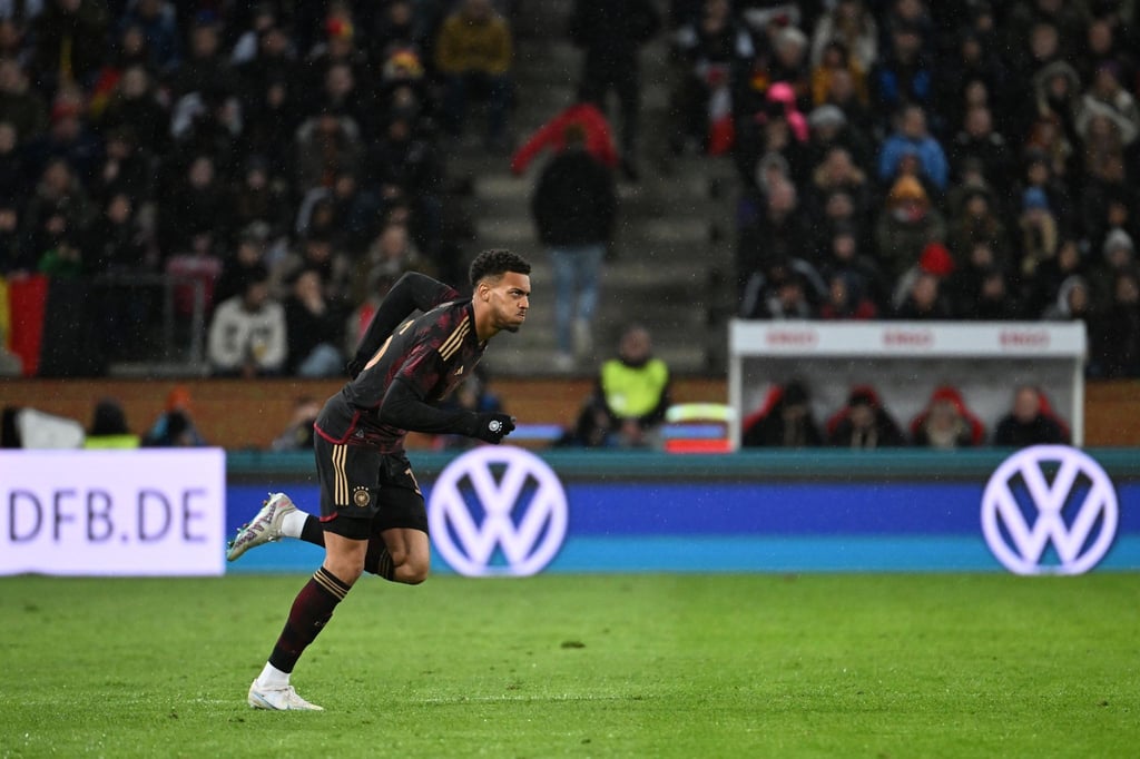 Felix Nmecha bei einem Spiel der Nationalmannschaft.