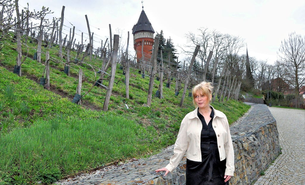 Der Weinberg ist einer der Lieblingsorte von Anja Richter in Burg. Überhaupt haben es ihr die Parkanlagen der Stadt angetan und die Architektur, die in Hessen eine Touristenattraktion wäre, wie sie sagt.