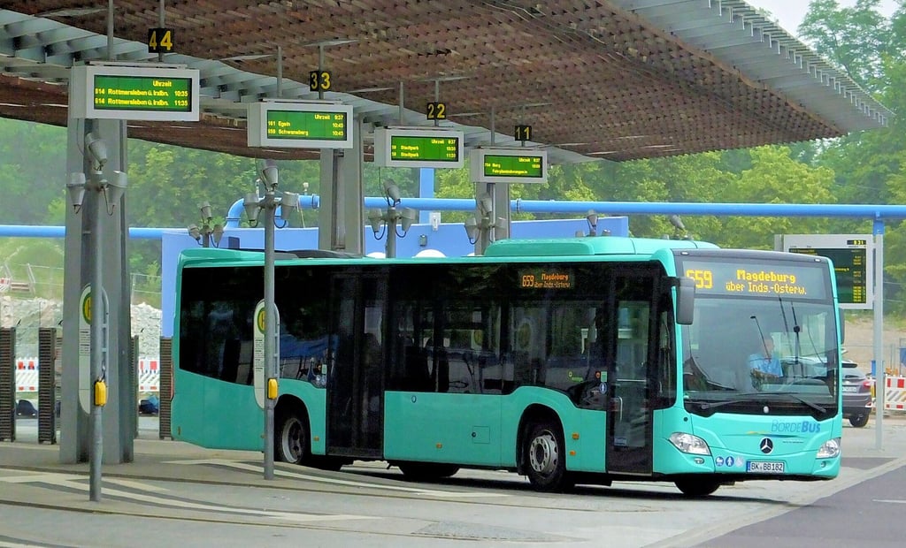 Regionalbusse wie hier auf dem Magdeburger Busbahnhof sind eine wichtige Säule des öffentlichen Personennahverkehrs. Für einige Angebote außerhalb der Landeshauptstadt sollen die Ticketpreise sinken.
