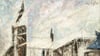 Lyonel Feininger: "Im Schnee" (Ausschnitt) - die katholische Kirche St. Peter und Paul in Dessau