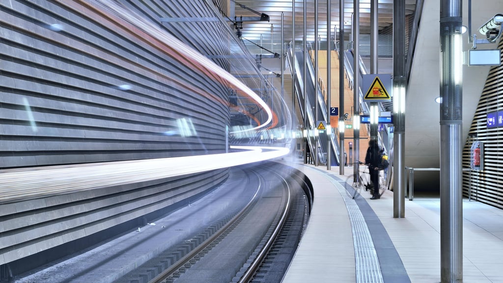 Die unterirdische S-Bahn-Haltestelle am Markt in Leipzig.