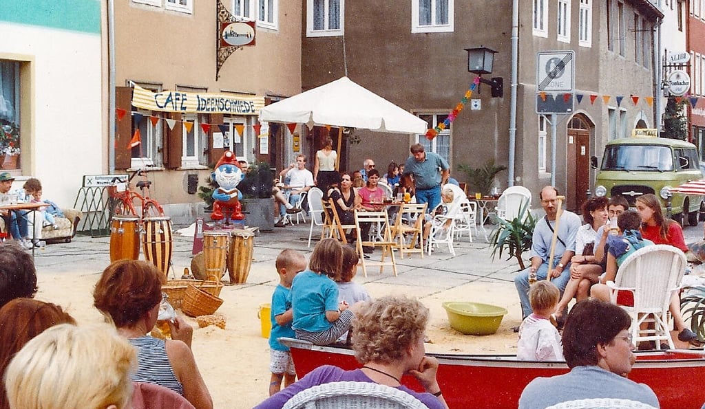 Die „Ideenschmiede“ am Naumburger Holzmarkt: Am 16. April 1993 eröffnet, war sie einige Jahre lang ein kreatives Zentrum in der Domstadt.