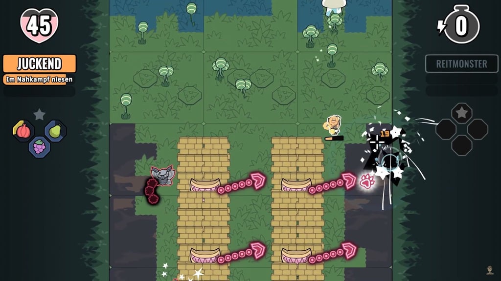 Niesen als Nahkampfwaffe? In „Patch Quest“ ist das ganz normal.