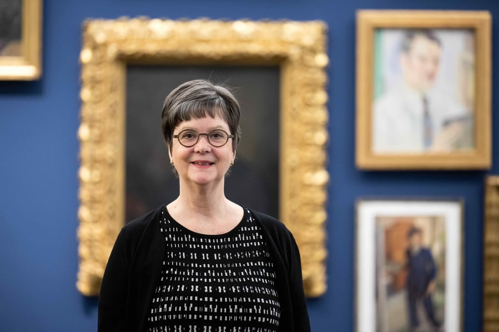 Nicole Lamotte, Vorsitzenden des Kunstvereins Bremen, steht in der Kunsthalle.