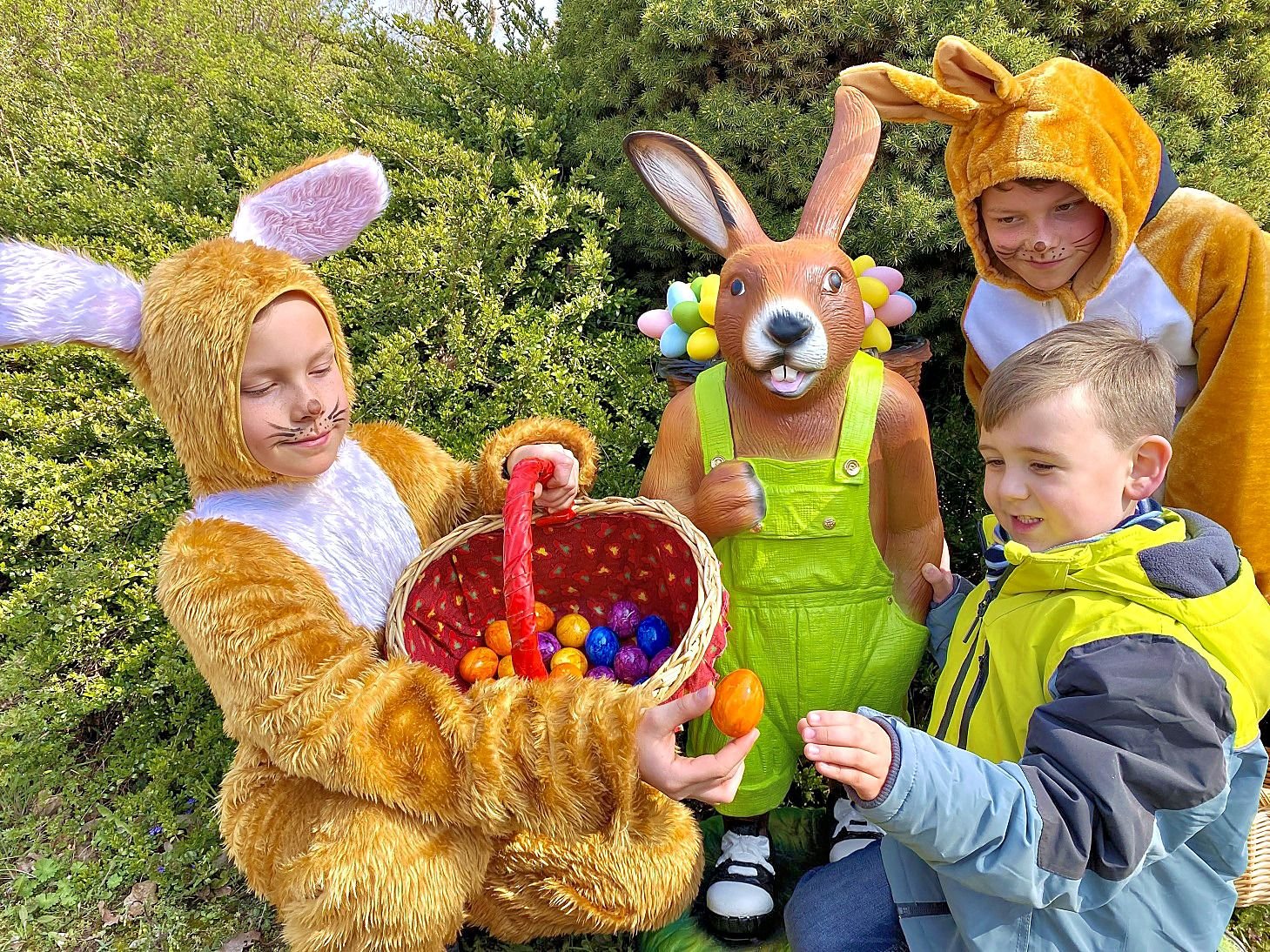 Stickit Mini Stecksystem - Zwei Hasen Im Frühling Mit 3.200 Teilen