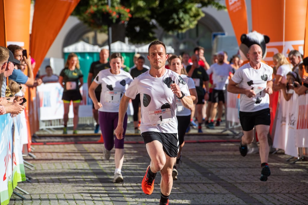 In Naumburg geht es zum Firmenlauf am 4. Juli wieder sportlich zu; hier die Agrargesellschaft Prießnitz im vergangenen Jahr.