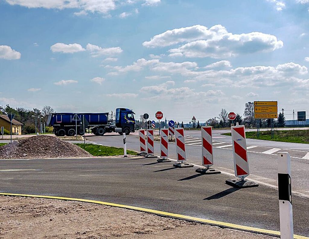 Die Kreuzung in Bergwitz.