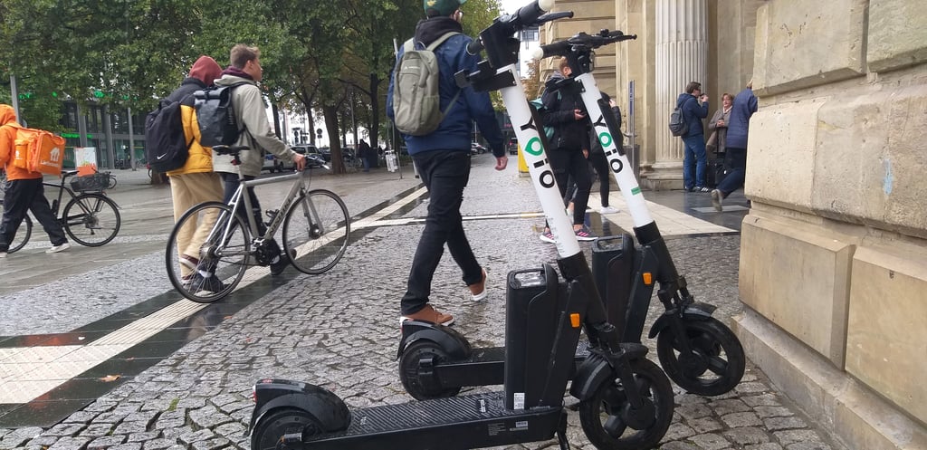 E-Roller stehen in Magdeburg oftmals im Weg.