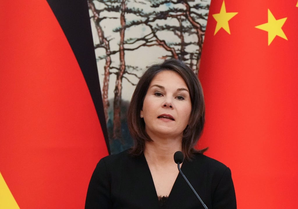 Die deutsche Außenministerin Annalena Baerbock in China.