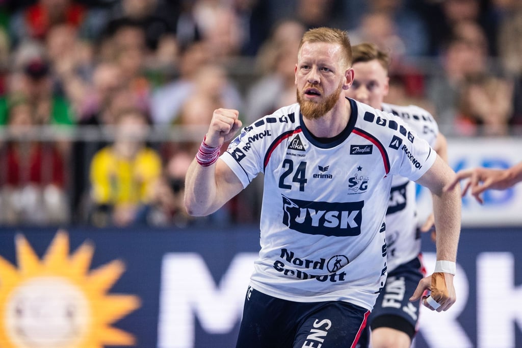 Jim Gottfridsson setzte sich mit Flensburg-Handewitt gegen Lemgo Lippe durch.