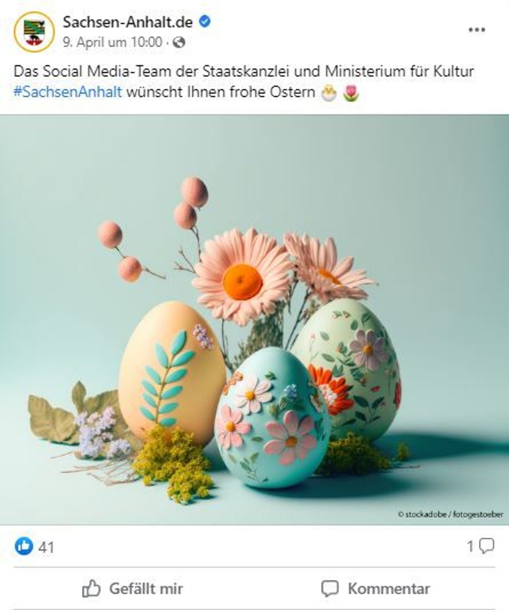 Grüße zum Fest und mehr: So tritt Sachsen-Anhalts Regierung bei Facebook auf.