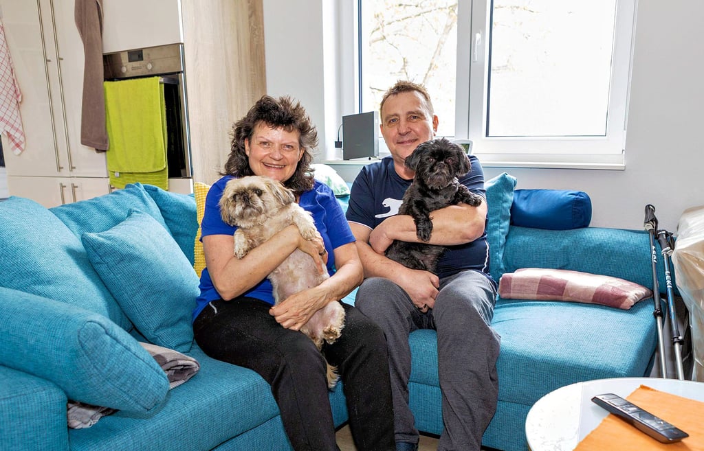 Es ist geschafft: Der Neubau Haus Harmonie in Tröglitz ist fertig. Yvonne und Andreas Lessig gehören zu den ersten Mietern.