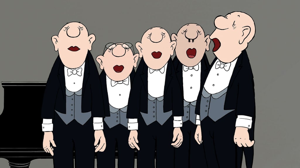 Männer mit schönen Stimmen: Die Comedian Harmonists von Loriot.
