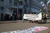 In den vergangenen Monaten hat es immer wieder Demonstrationen vor der Ausländerbehörde in Halle gegeben.