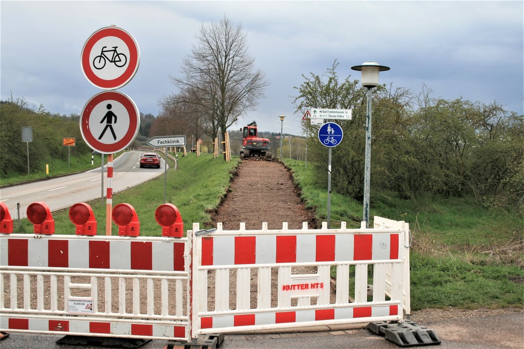 Der Radweg zum Stausee