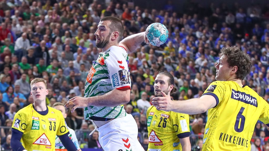 Lucas Meister überzeugte im DHB-Pokalfinale gegen die Rhein-Neckar Löwen. Auf dem Kreisläufer wird in den kommenden Spielen viel Verantwortung lasten.
