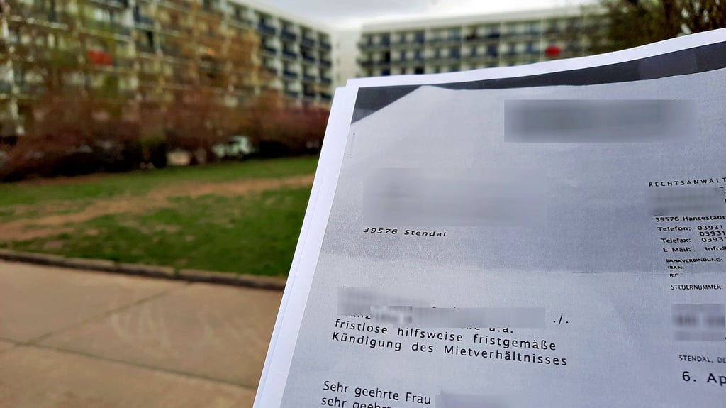 Beiden Mieterinnen, die sich zum Schädlingsbefall in der Lucas-Cranach-Straße in Stendal-Stadtsee geäußert hatten, erhielten die fristlose Kündigung ihres Mietverhältnisses. Der Volksstimme liegt die Kopie einer der Kündigungen vor.