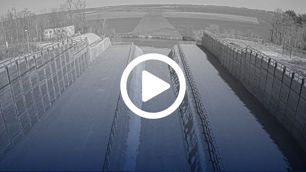 Eine Webcam dokumentiert die Arbeiten an der A143.