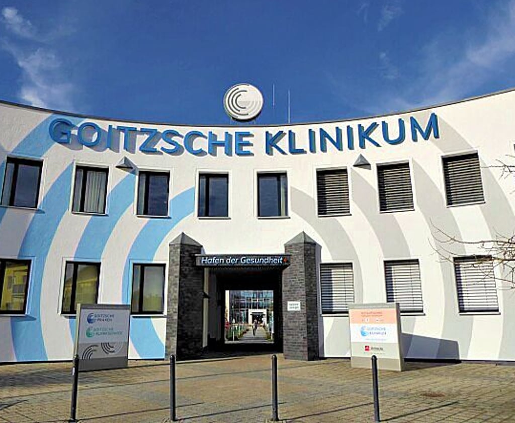Das Goitzsche Klinikum in Bitterfeld