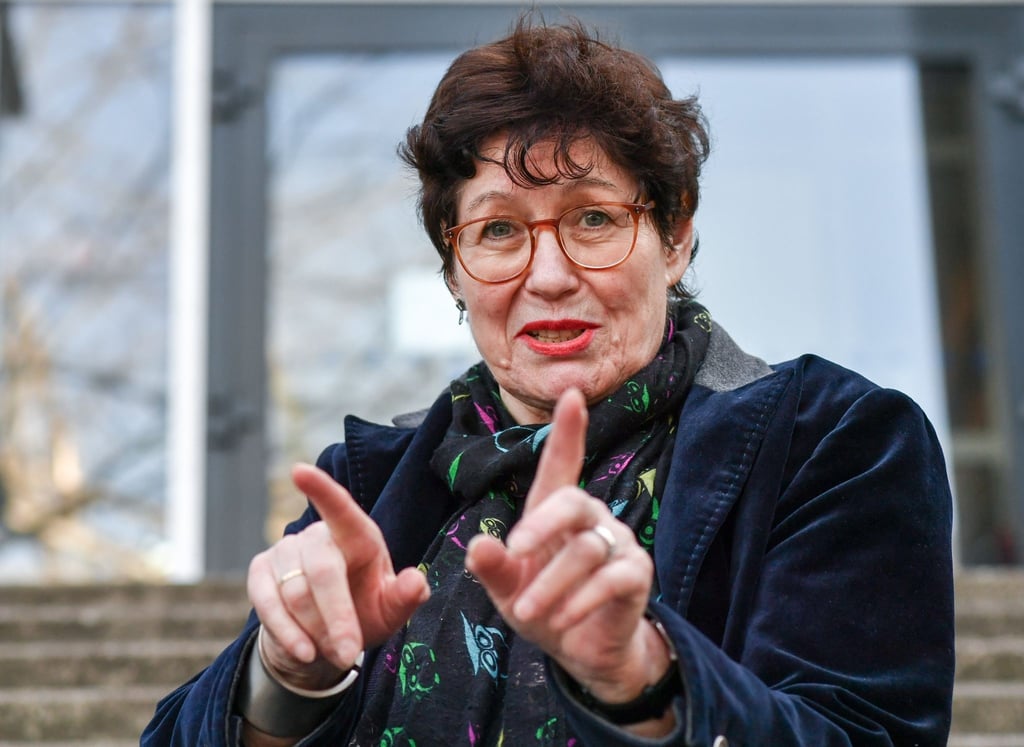 Die Jazz- und Soulsängerin Uschi Brüning auf der Buchmesse Leipzig 2019.