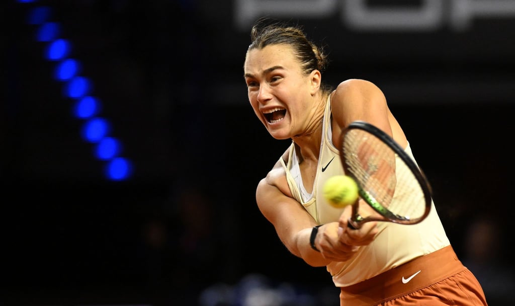 Mitfavoritin Aryna Sabalenka erreichte in Stuttgart das Halbfinale.