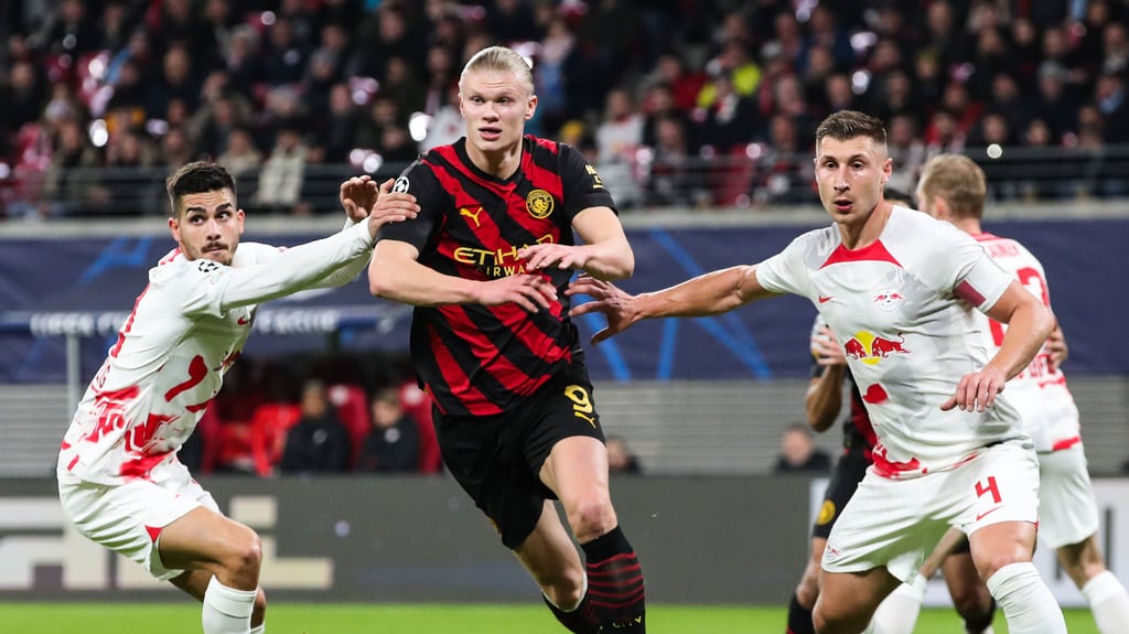 Haaland in Leipzig: Champions-League-Achtelfinale zwischen RB und Man City.