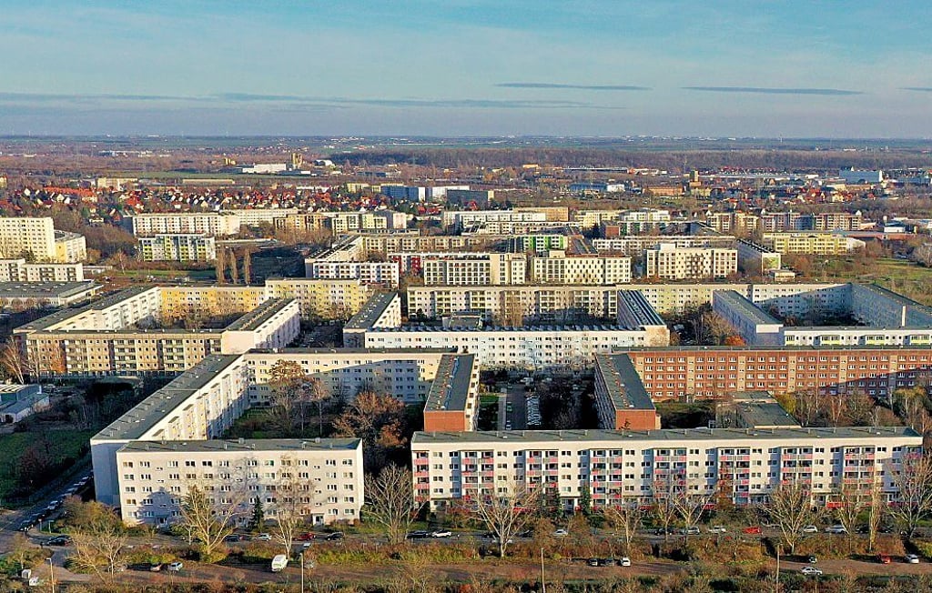 Der Stadtteil Silberhöhe befindet sich am südlichen Stadtrand von Halle.
