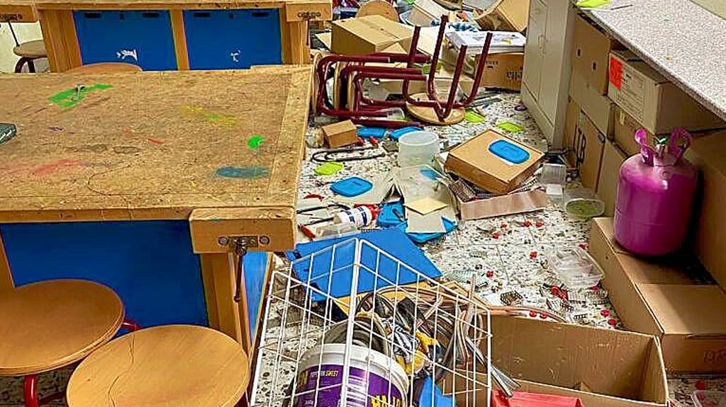 Drei Kinder haben ein Gebäude der Otto-Boye-Grundschule in Haldensleben verwüstet.
