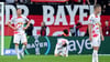 Enttäuschte Gesichter bei RB Leipzig nach der Pleite bei Bayer Leverkusen.