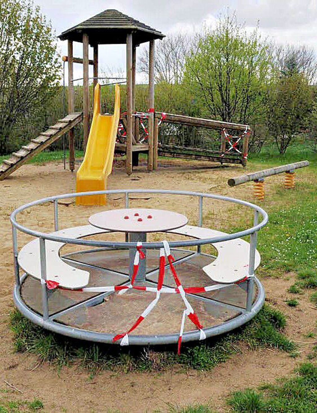 Der Spielplatz in Freist fiel 2016 durch den TÜV.